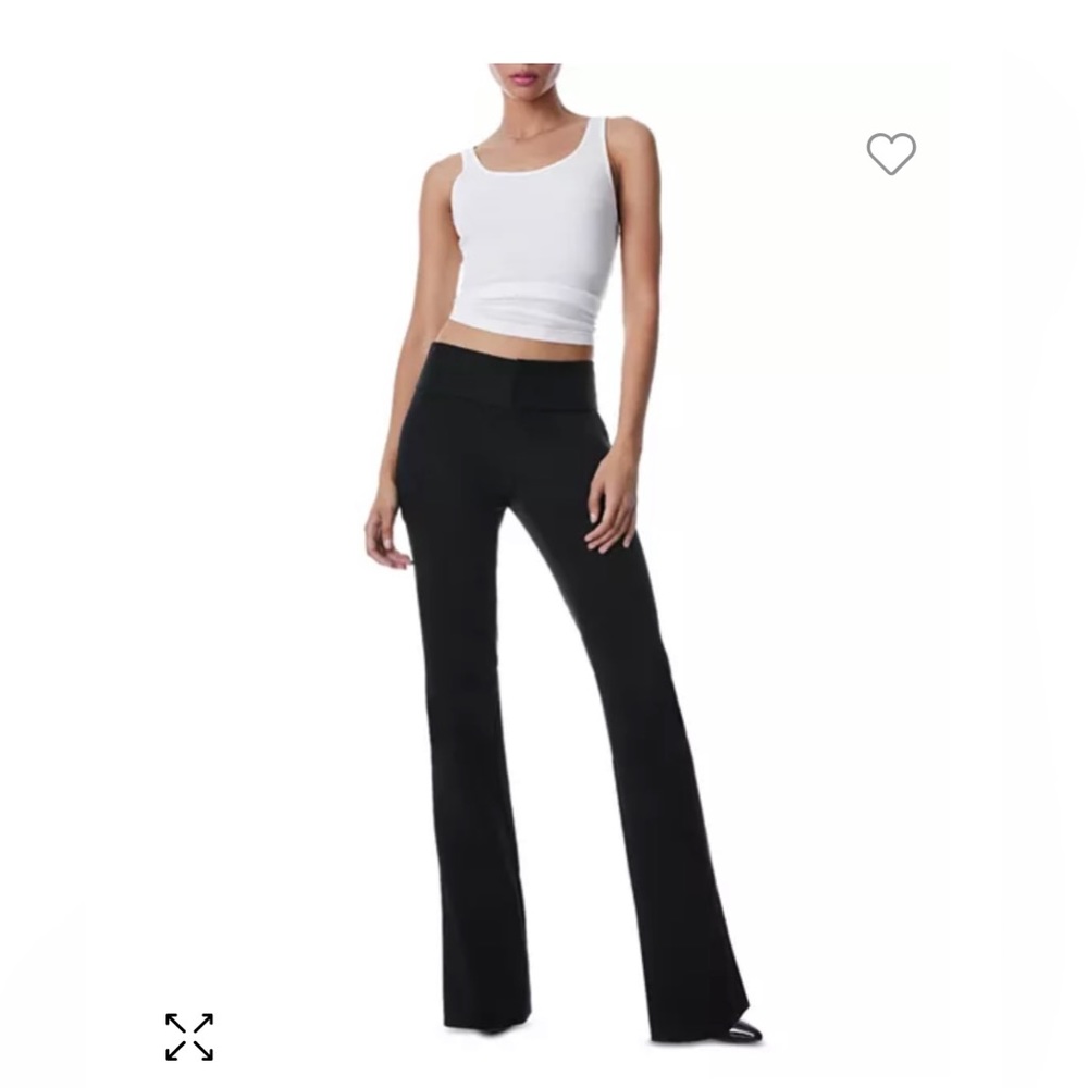 Alice & Olivia fit flare bootcut pants - size 6 - black